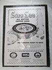 Vintage Print Ad 1956 Original Sara Lee All Butter Coffee Cake Ad Store Display