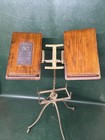 Rare Antique Victorian Noyes Aermotor Co   Cast Iron Dictionary Music Book Stand