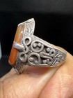 Roman King Agate Ancient Intaglio Seal Stone Ring Sassanian Near Eastern Old