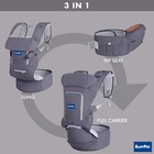 Baby Carrier With Hip Seat  Ergonomic Positions Front And Backpack 6 Positions