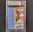 Pete Rose Signed 1985 Cincinnati Reds Baseball Trading Card Slab Auto Bas