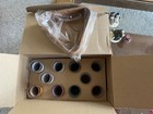Vintage Luminarc Pool Parlor Pool Ball Shot Glass Set Of 10 With Rack Tray