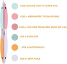 6 Sided Nail File And Nail Buffers  Multi-functional Nail File For Shaping And P