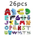 New 26pcs Alphabet Lore Plush English Letter Stuffed Animal Plushie Doll Toys