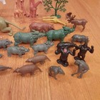 Vintage Lot Of 51 Wild Zoo Animal Zebra Tiger Rhino Gorilla Kangaroo Elephant 