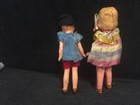 Antique Jointed Pair German Bisque 3 5 In  Dollhouse Miniature Dolls