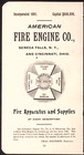 American Fire Engine Co Fire Apparatus   Supplies  Seneca Falls Ny 1895 Ad