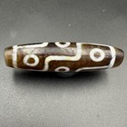 Himalayan Nepal Tibet 9 Eyes Amulet Prayer Dzi Agate Stone Bead