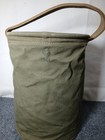 Wwii Military 1944 Army Green Collapsible Folding Canvas Jeep Water Bucket Bag
