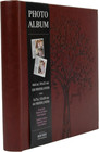 Faux Leather Family Tree Embossed Photo Album  Holds 120 4 x6  Photos Or 60 5   