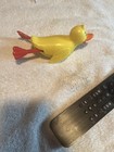 Vintage Wind Up Yellow Duck Toy Plastic Classic Bath Tub Swimmer Retro Kid Gift