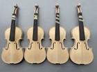 5 String Violin 4 4 Flame Maple Back Spruce Wood Top Handmade Unfinished Diy