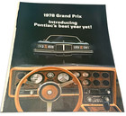 Vintage 1978 Pontiac Grand Prix 2-page Magazine Ad