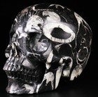 Huge 5 0  Shell  stone Carved Crystal Skull  Super Realistic  Crystal Healing