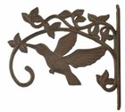 Decorative Hummingbird Cast Iron Plant Hanger Flower Basket Hook Large 11 25 