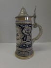Vintage Olympia Beer Stein Lidded Mug Ceramarte Brazil Tumwater Horseshoe