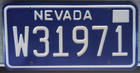 Nevada Retro 1970 s 1980 s License Plate Washoe County Vintage Style