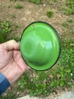 Rare Unique Miniature Green Salesman-sample Bowl Graniteware Enamelware Antique