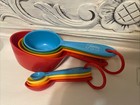 Fiesta 4 Pc Measuring Cup   4 Pc Spoon Set Multicolor Lot