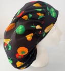 Colorful Peppers Theme Print Size Large Medical Bouffant Scrub Cap Surgery Hat