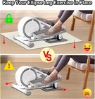 Ellipse Leg Exerciser Machine Non-slip Mat  Apply To Under Desk Elliptical Pe   
