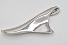 Vintage Nos Silver Abstract Sculptural Brooch Large Modernist Pin 1980 Ns4