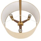 18  Wood Drum Pendant Gold - Storied Home
