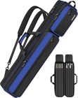 Pool Cue Case 3x5 Pool Stick Case With Multiple Pockets Holds 3 Butts 5 Shafts