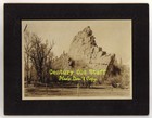 Lot Of 3 Antique  Mounted Photos - Unknown Rock Formations  Valley  Mountains