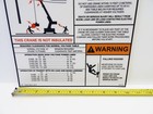 Crane Danger Warning Label Decal Sticker Electrocution Falling Hazard Hand Signa