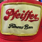 Detroit  Mich  Pfeiffer Famous Beer Snapback Hat Mesh Back Michigan Mi