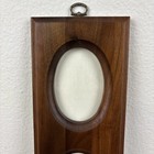 Vintage Walnut Wood Double Dual Oval Picture Frame Quality Heirloom Wooden Ware