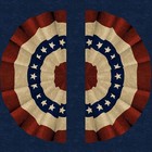 Marcus Fabrics - Betsy s Needlework By Pam Buda - Panel - Bunting - Navy -