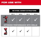 Milwaukee 49-57-9001 M2 Steel Screw Extractor Set 4pc