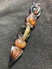 Unique 5 0 Inches Special Rare Tibetan Natural Agate Dzi Hand Carved Dorje     