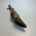 Antique Knife Deer Hoof Handle Curved Blade