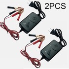2pc 12v Car Battery Charger Maintainer Trickle Rv For Truck Motorcycle Atv Auto
