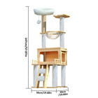 58in Large Cat Tree Tower For Indoor Cats Condo Scratching Post Pet Play House