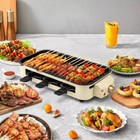 Electric Indoor Outdoor Grill Portable Smokeless Non-stick Cooking Bbq Griddle