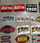 Vintage Radio Station Bumper Stickers   Decals Lot Of 37 Different Stickers