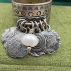 Silpada Cha Cha Charm Coin Sterling Silver 925 Pearl Band Ring Size 8