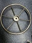 Vintage 16  Boat Steering Wheel Stainless Steel With 6 Spokes 7 8 Tapered Keyway