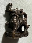 Singha pixiu Phra Lp Mhoon Rare Old Thai Buddha Amulet Pendant Magic Ancient 27