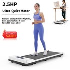 Electric Treadmill Under Desk Walking Pad Portable Fitness Running Machine White