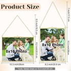 6pcs Gold Double Glass Floating Frame 8x10in Pressed Flower Wall Decor Gift