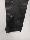 Vtg Schott Nyc Womens Chaps Small Black Leather Biker Motorcycle Rare