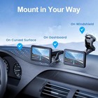 Extended Carplay Mount  360   Flexible Windshield Dashboard Suction Cup Bracket