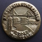 Vintage 2004 Cast Brass Medallion Sculpture San Quentin State Prison California