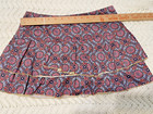 Lucky In Love Tennis Skort Girls M  8-10  Tiered Pleats Boho Print Skirt Shorts