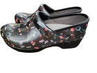 Dansko Lt Pro Hero Clogs Womens Size 10 5  41  Patent Black Nursing Professional